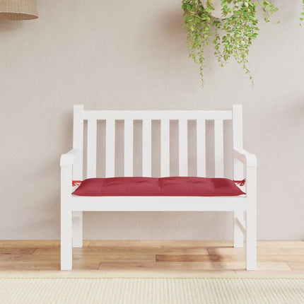 hynde til havebænk 110x50x7 cm oxfordstof vinrød