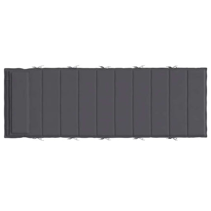 hynde til liggestol 180x60x4 cm oxfordstof antracitgrå