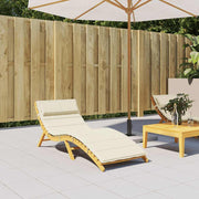 hynde til liggestol 180x60x4 cm oxfordstof cremefarvet