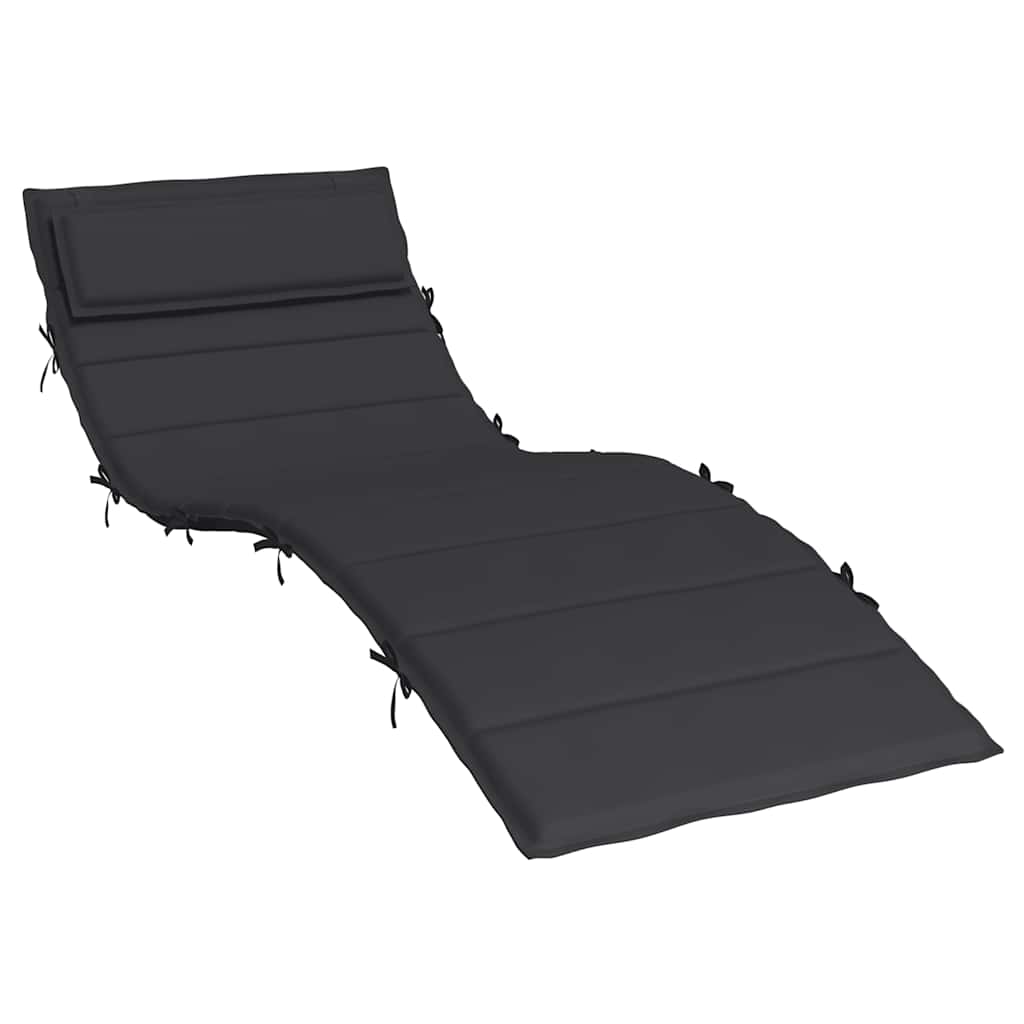 hynde til liggestol 180x60x4 cm oxfordstof sort