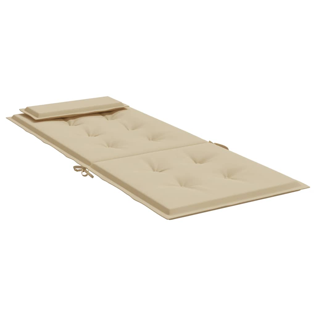 stolehynder m. høj ryg 2 stk. oxfordstof beige