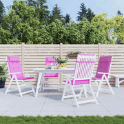 stolehynder m. høj ryg 4 stk. oxfordstof pink