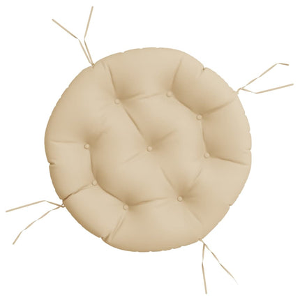 rund hynde Ø60x11 cm oxfordstof beige