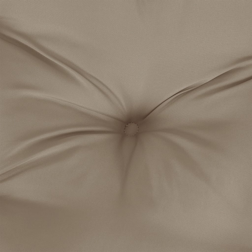 rund hynde Ø100x11 cm oxfordstof gråbrun
