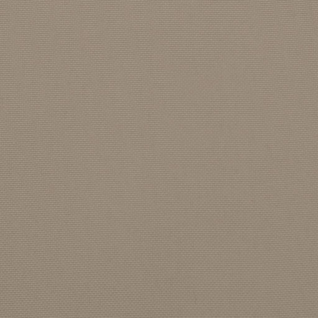 rund hynde Ø100x11 cm oxfordstof gråbrun