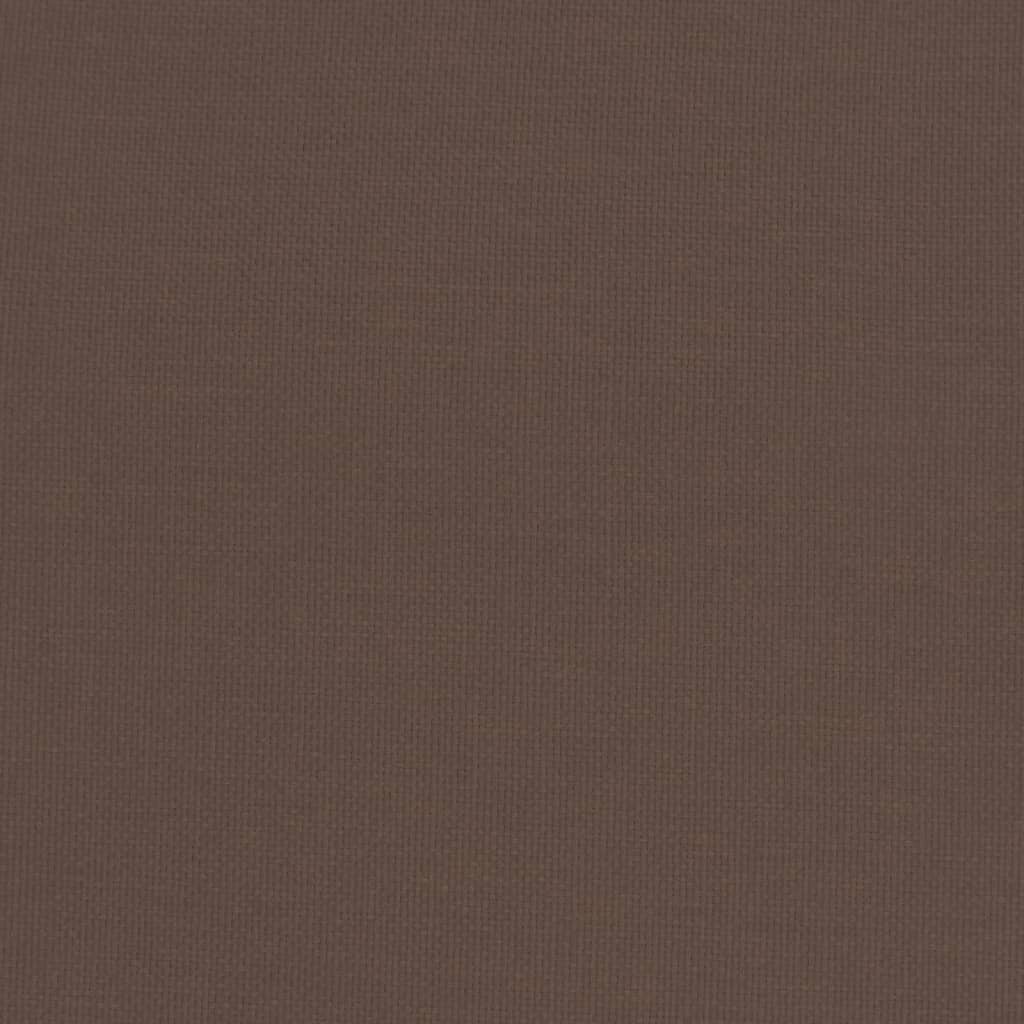 lænestol med fodskammel stof mørkebrun