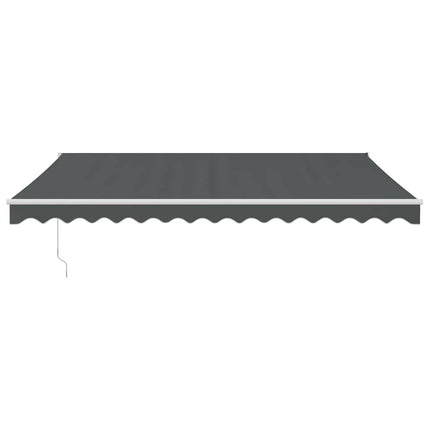 foldemarkise 4,5x3 m stof og aluminium antracitgrå