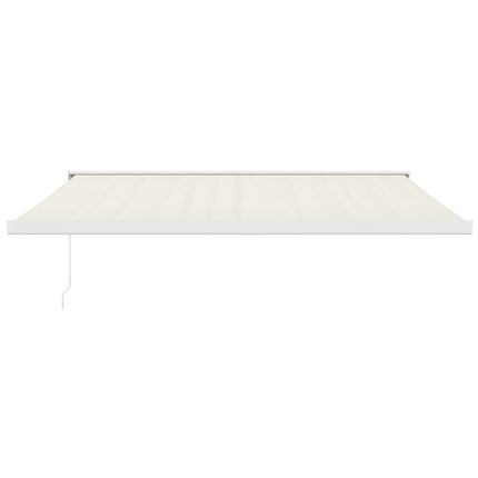 foldemarkise manuel betjening 4x3 m stof aluminium creme