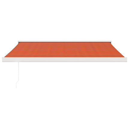foldemarkise 3x2,5 m stof og aluminium orange og brun