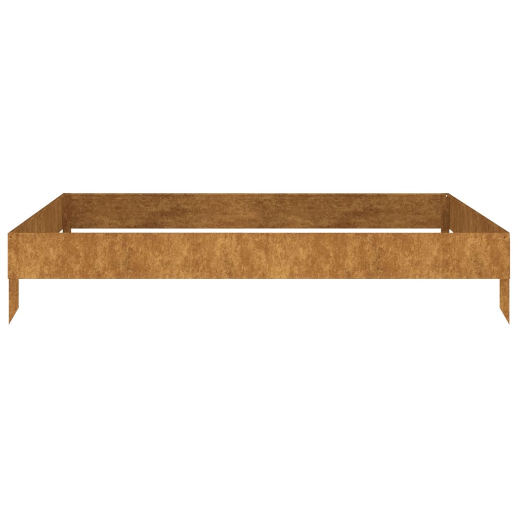 højbed 100x100x18,5 cm cortenstål