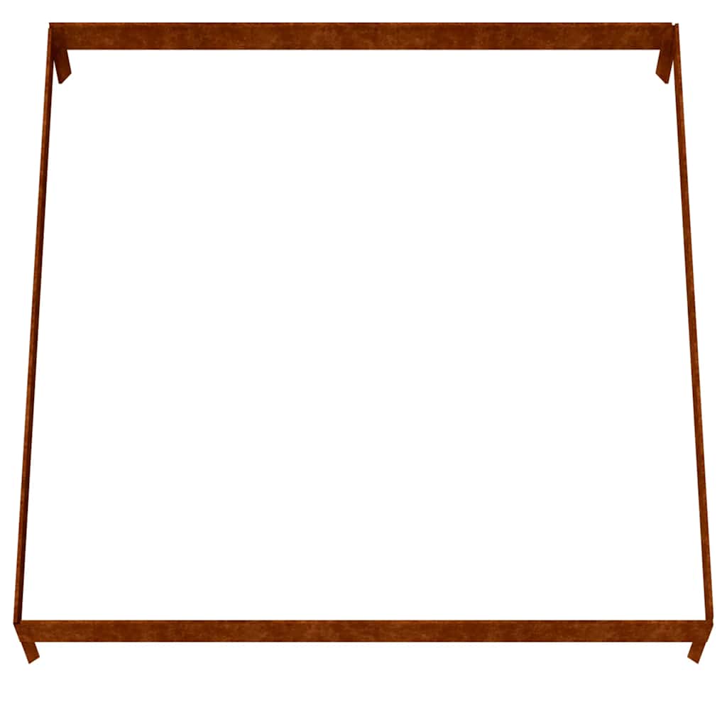 højbed 100x100x18,5 cm cortenstål