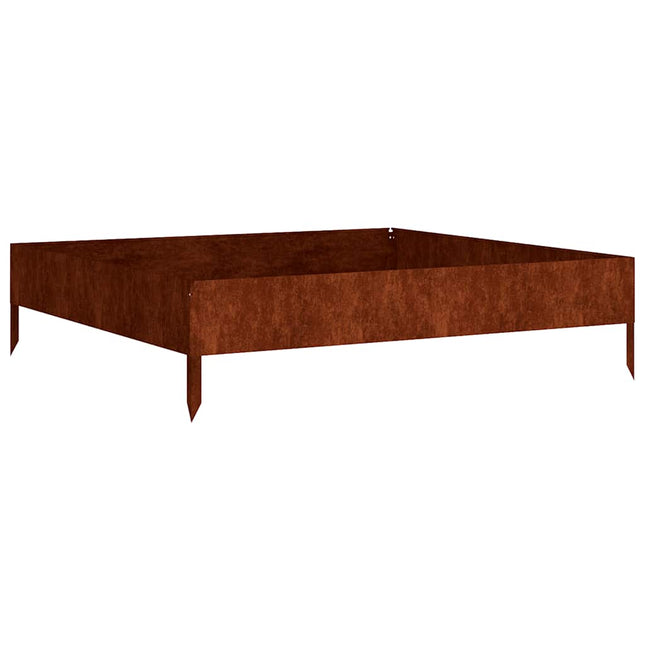 højbed 100x100x26 cm cortenstål