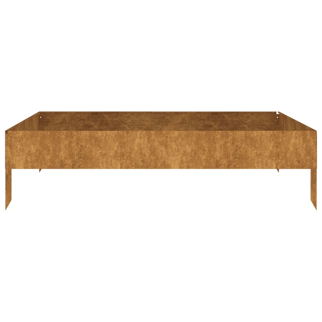 højbed 100x100x26 cm cortenstål