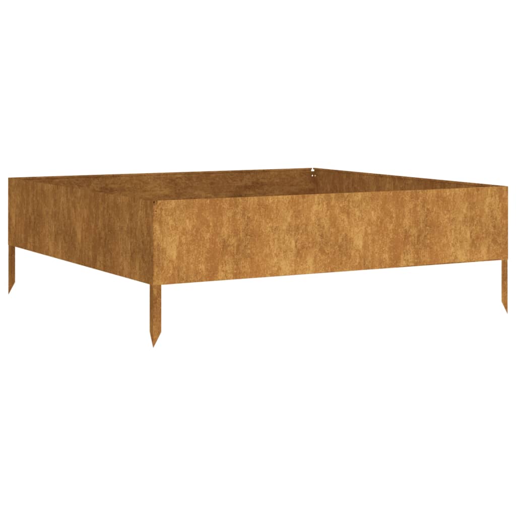 højbed 100x100x33,5 cm cortenstål