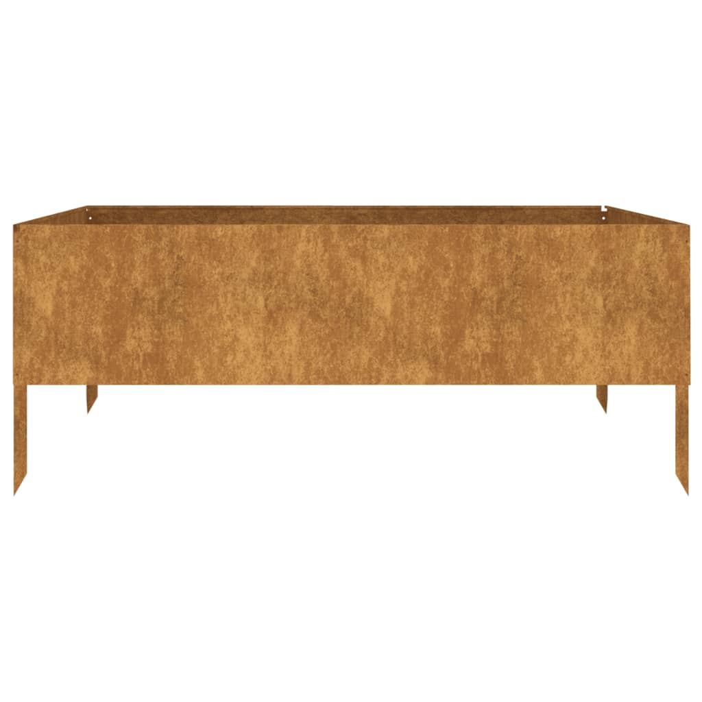 højbed 100x100x41 cm cortenstål