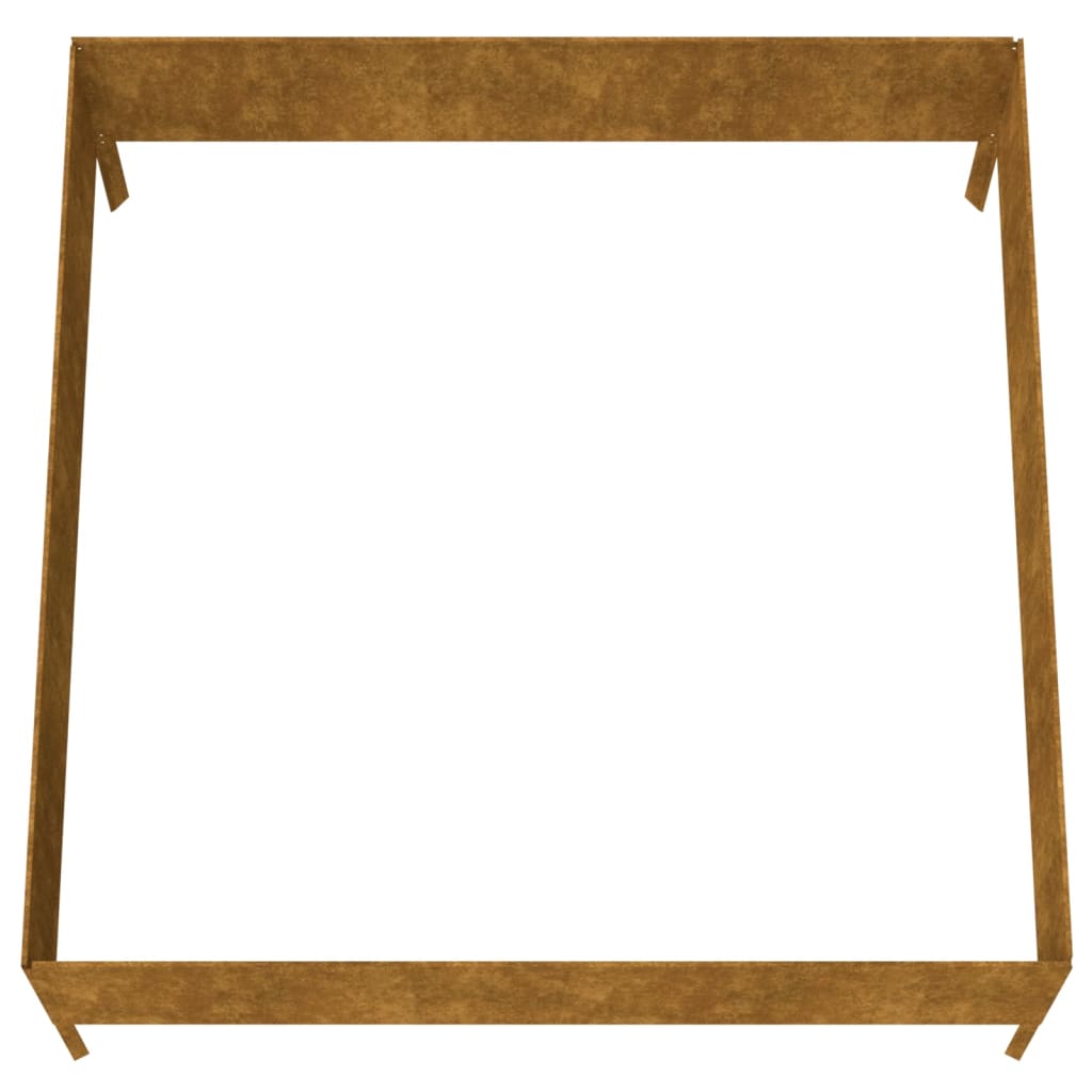 højbed 100x100x41 cm cortenstål