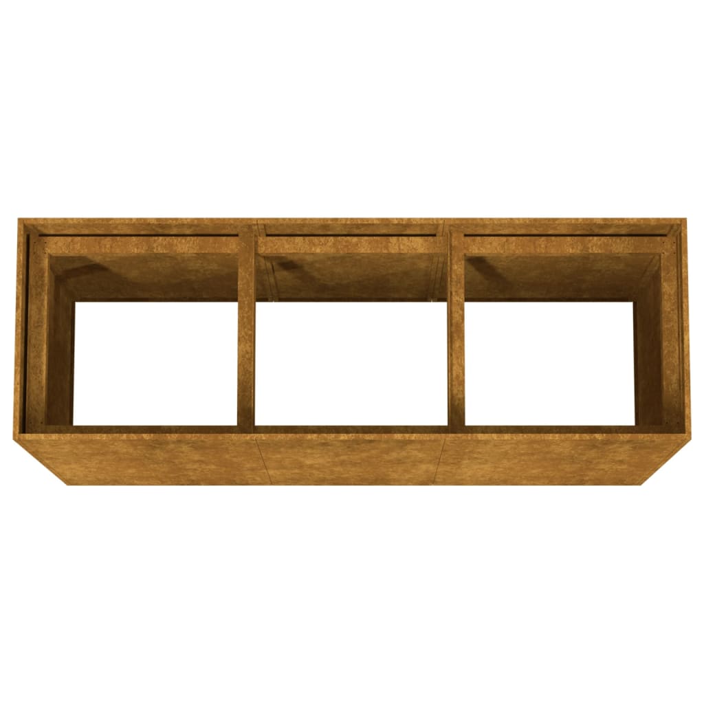 højbed 120x40x80 cm cortenstål