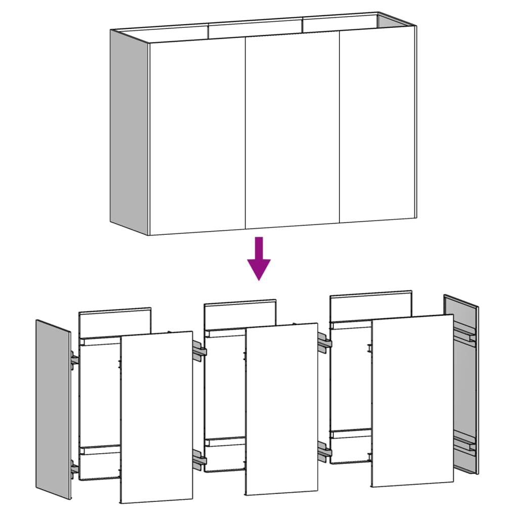 højbed 120x40x80 cm cortenstål