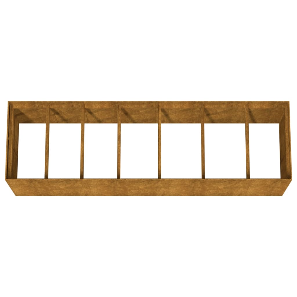 højbed 280x80x80 cm cortenstål