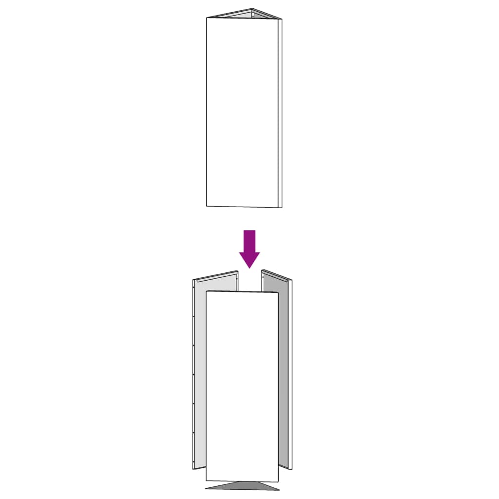 plantekrukke 30x26x75 cm cortenstål