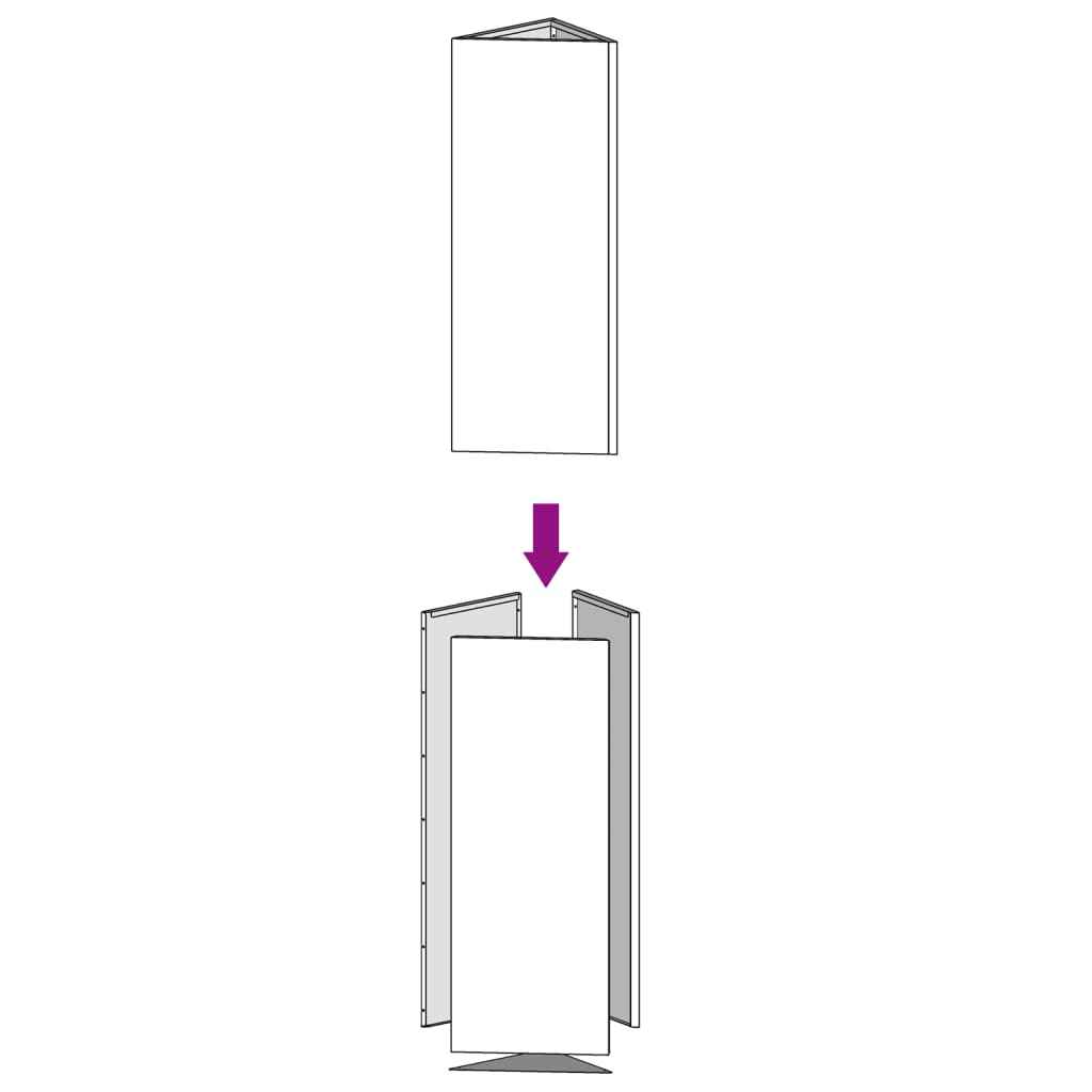 plantekrukke 50x43x75 cm cortenstål