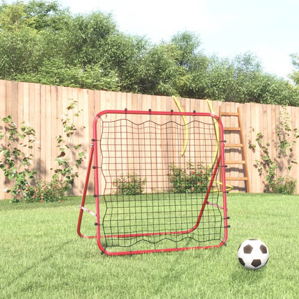 justerbar foodbold-rebounder 96x80x96 cm stål og PE