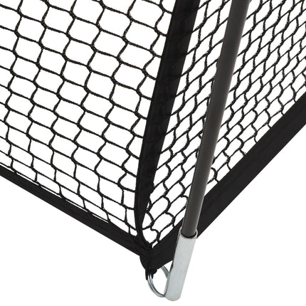 batting cage net til baseball 900x400x250 cm polyester sort