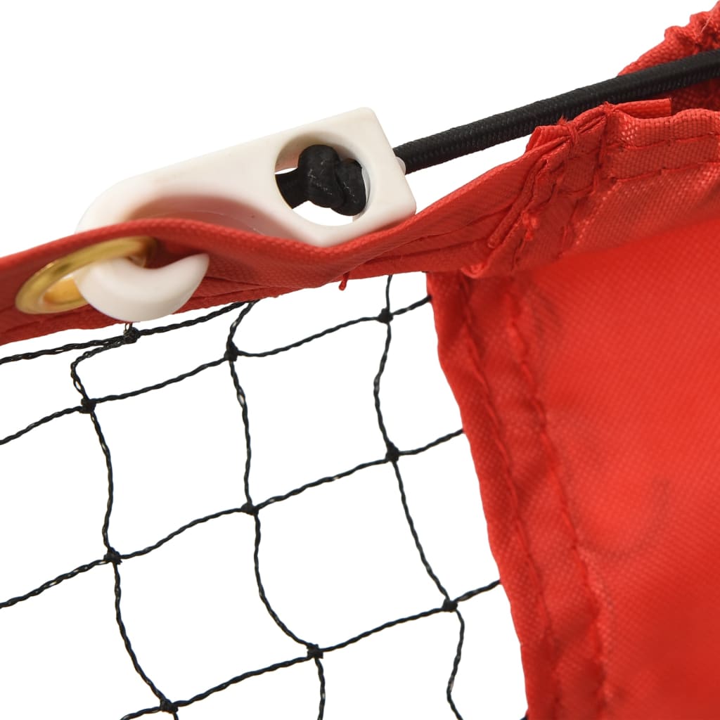 tennisnet 300x100x87 cm polyester sort og rød