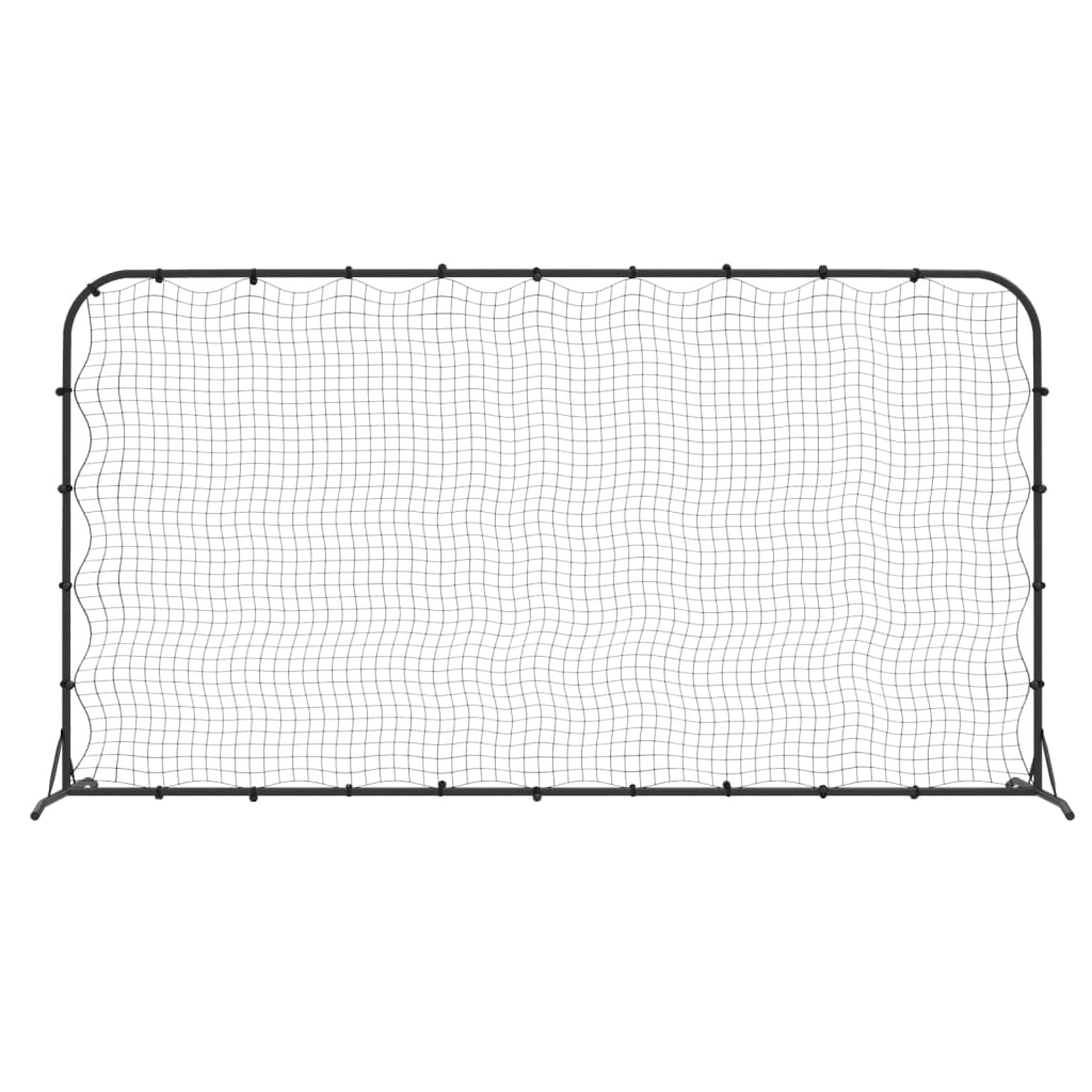fodbold-rebounder 366x90x183 cm HDPE sort