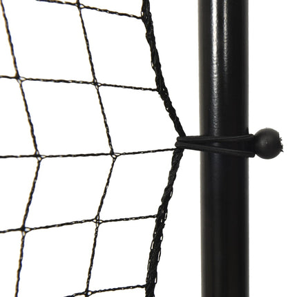 fodbold-rebounder 366x90x183 cm HDPE sort