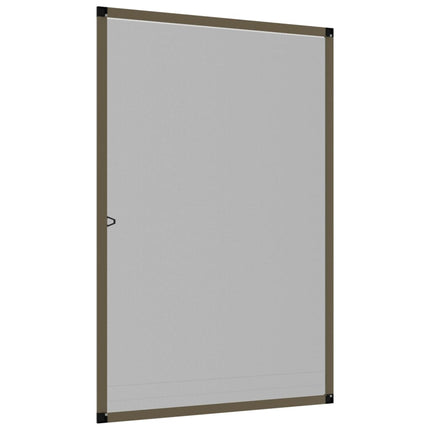 insektnet til vinduer 80x120 cm brun