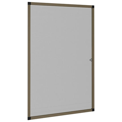 insektnet til vinduer 90x120 cm brun