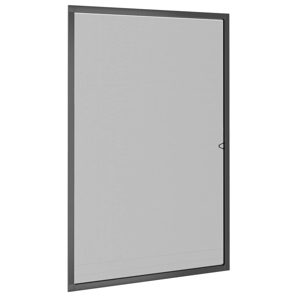 insektnet til vinduer 90x120 cm antracitgrå