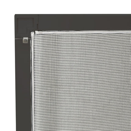 insektnet til vinduer 90x120 cm antracitgrå