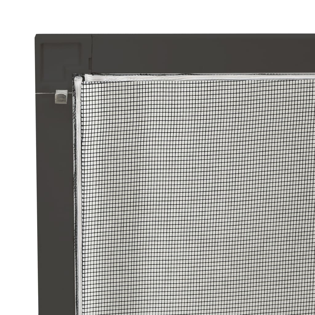 insektnet til vinduer 90x120 cm antracitgrå