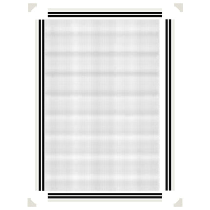 magnetisk insektnet til vinduer 80x120 cm hvid