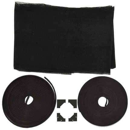 magnetisk insektnet til vinduer 100x120 cm antracitgrå