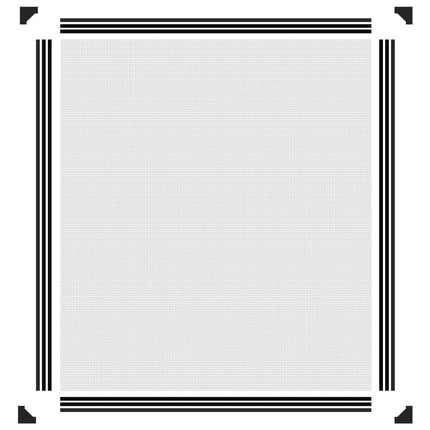 magnetisk insektnet til vinduer 130x150 cm antracitgrå