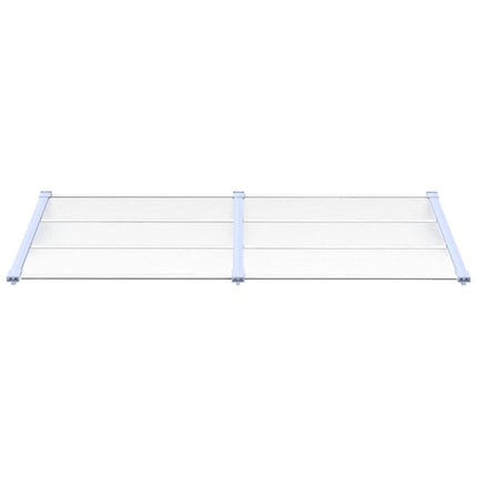 dørbaldakin 199x90 cm polycarbonat grå og transparent