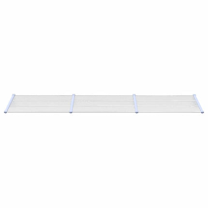 dørbaldakin 358,5x90 cm polycarbonat grå og transparent