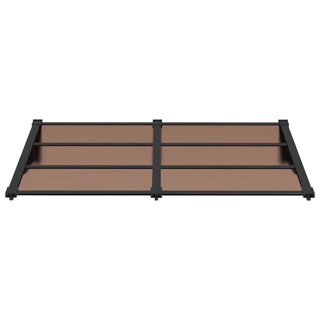 dørbaldakin 152,5x90 cm polycarbonat sort