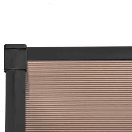 dørbaldakin 199x90 cm polycarbonat sort