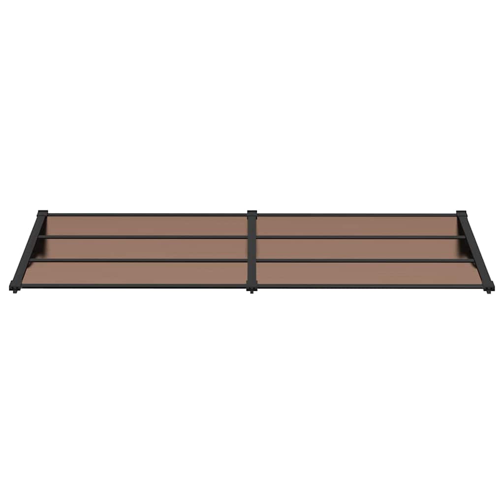 dørbaldakin 239x90 cm polycarbonat sort