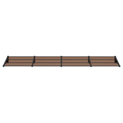 dørbaldakin 396x90 cm polycarbonat sort