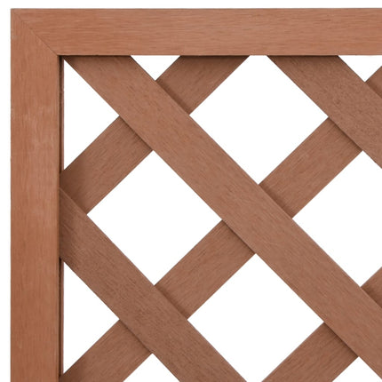 espalier med plantekasse 65x33x135 cm WPC brun
