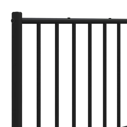 udskiftningsgavl 120 cm metal sort