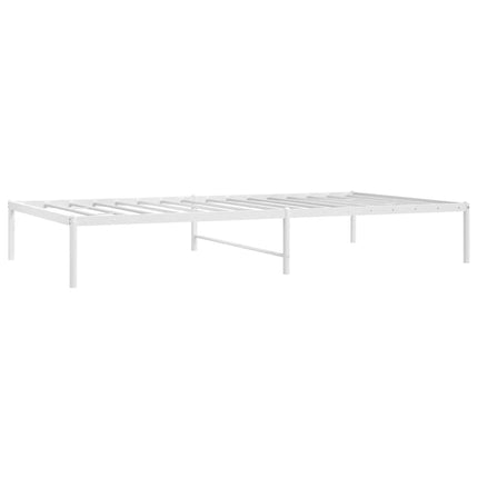 sengeramme 75x190 cm metal hvid