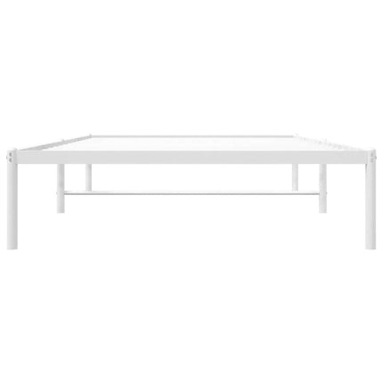 sengeramme 107x203 cm metal hvid
