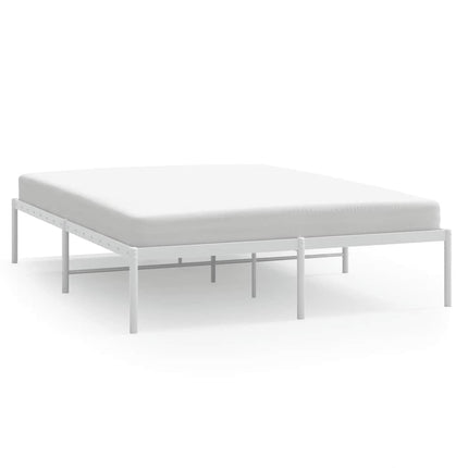 sengeramme 140x190 cm metal hvid