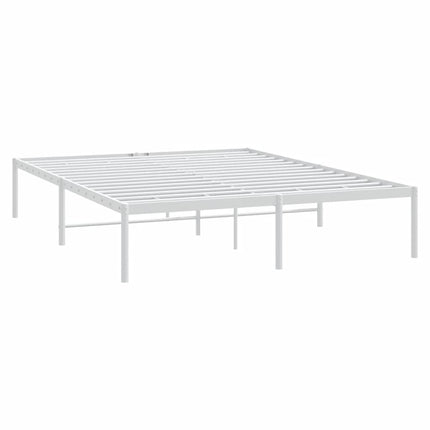sengeramme 140x190 cm metal hvid